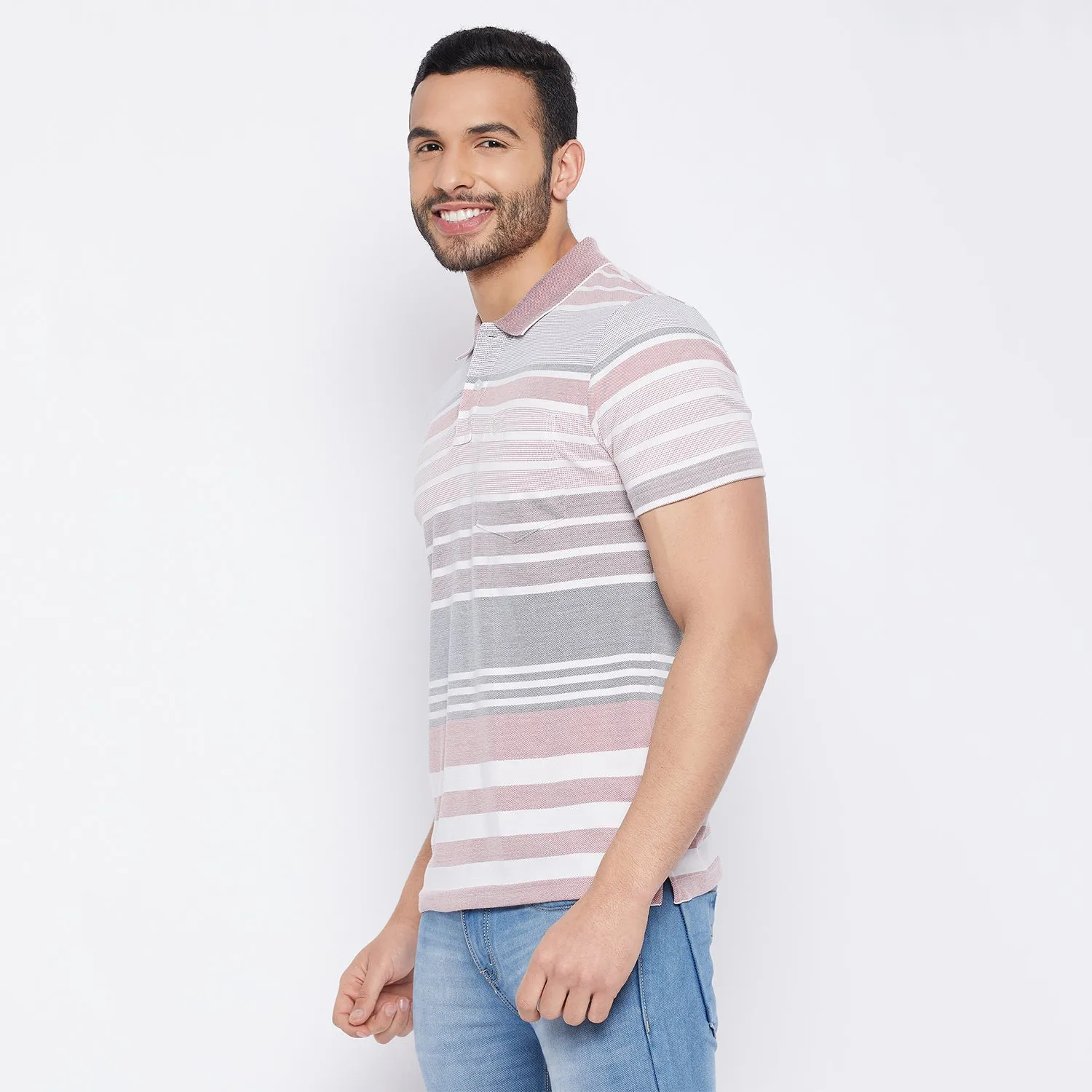 Duke Stardust Men Half Sleeve Cotton T-shirt (LF7014)