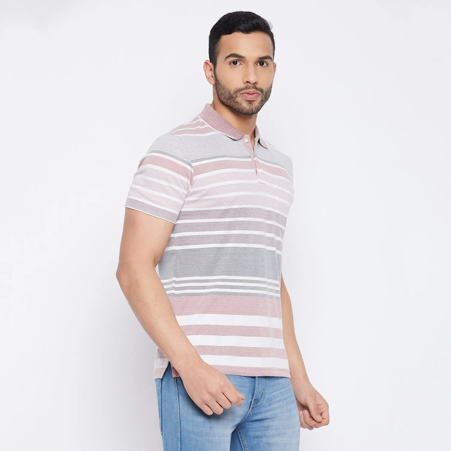 Duke Stardust Men Half Sleeve Cotton T-shirt (LF7014)