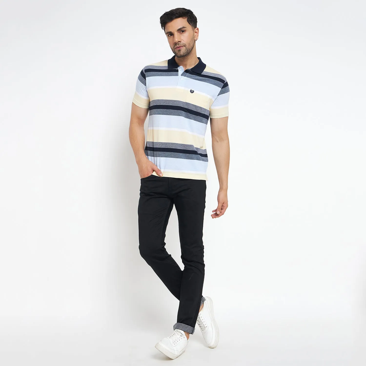 Duke Stardust Men Half Sleeve Cotton T-shirt (MLF1115)