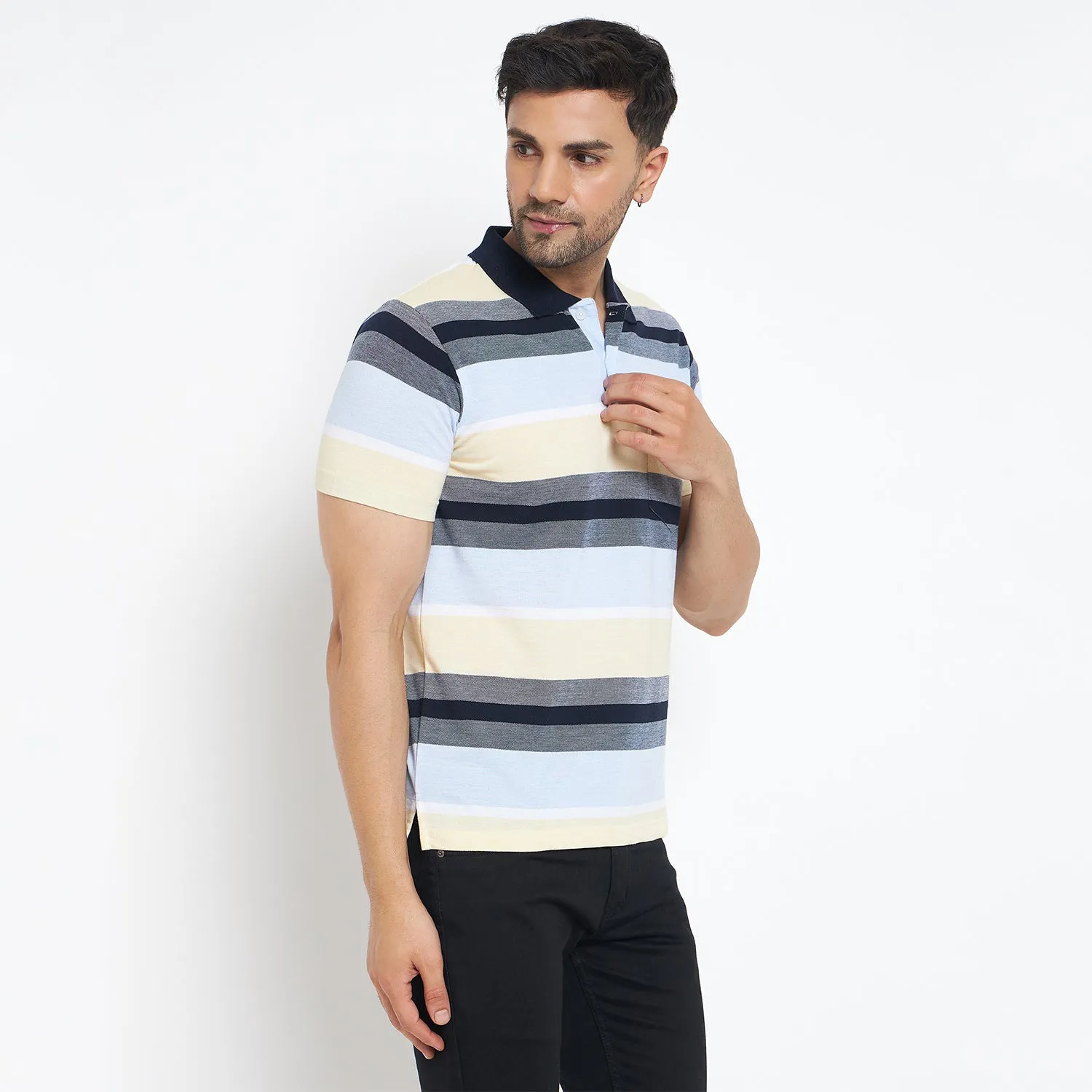 Duke Stardust Men Half Sleeve Cotton T-shirt (MLF1115)