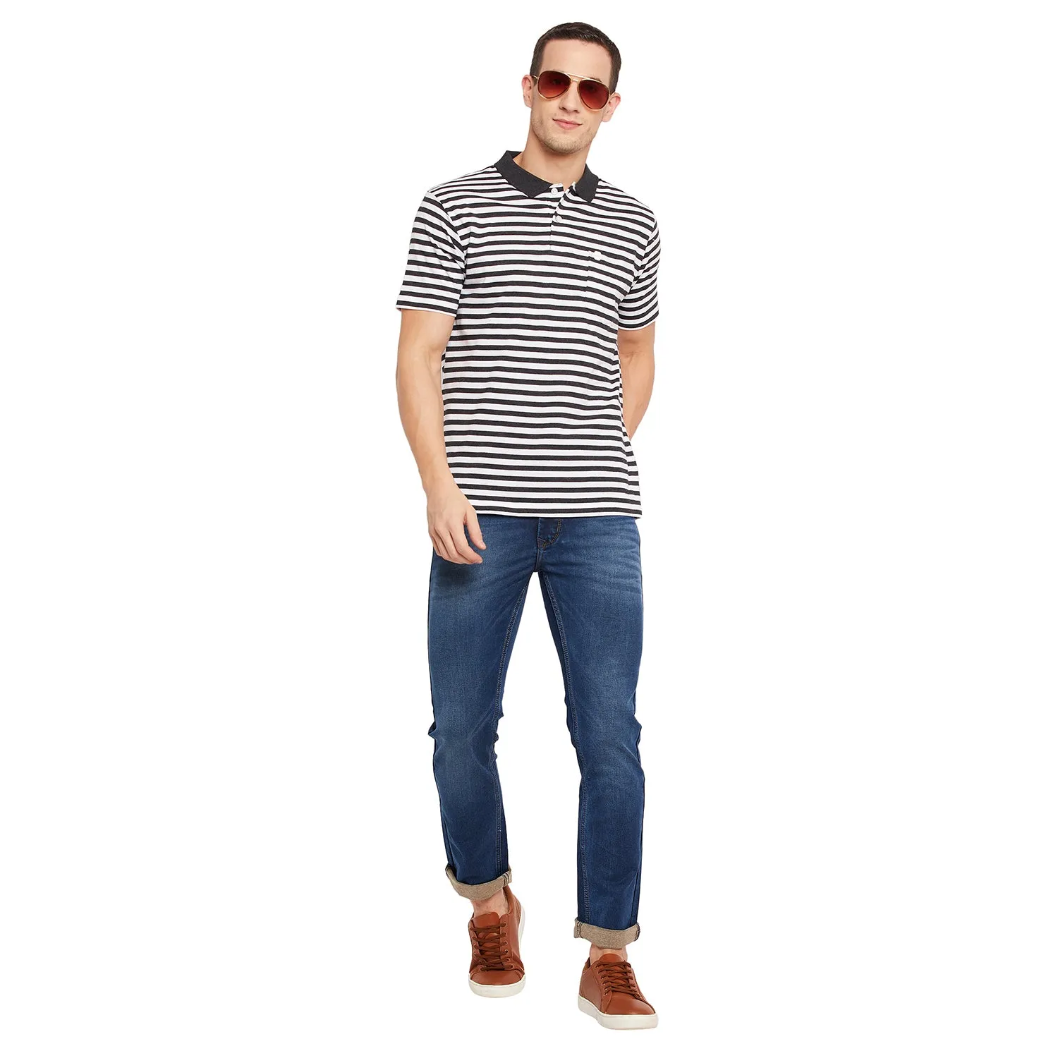 Duke Stardust Men Half Sleeve Cotton T-shirt (MTLF346)