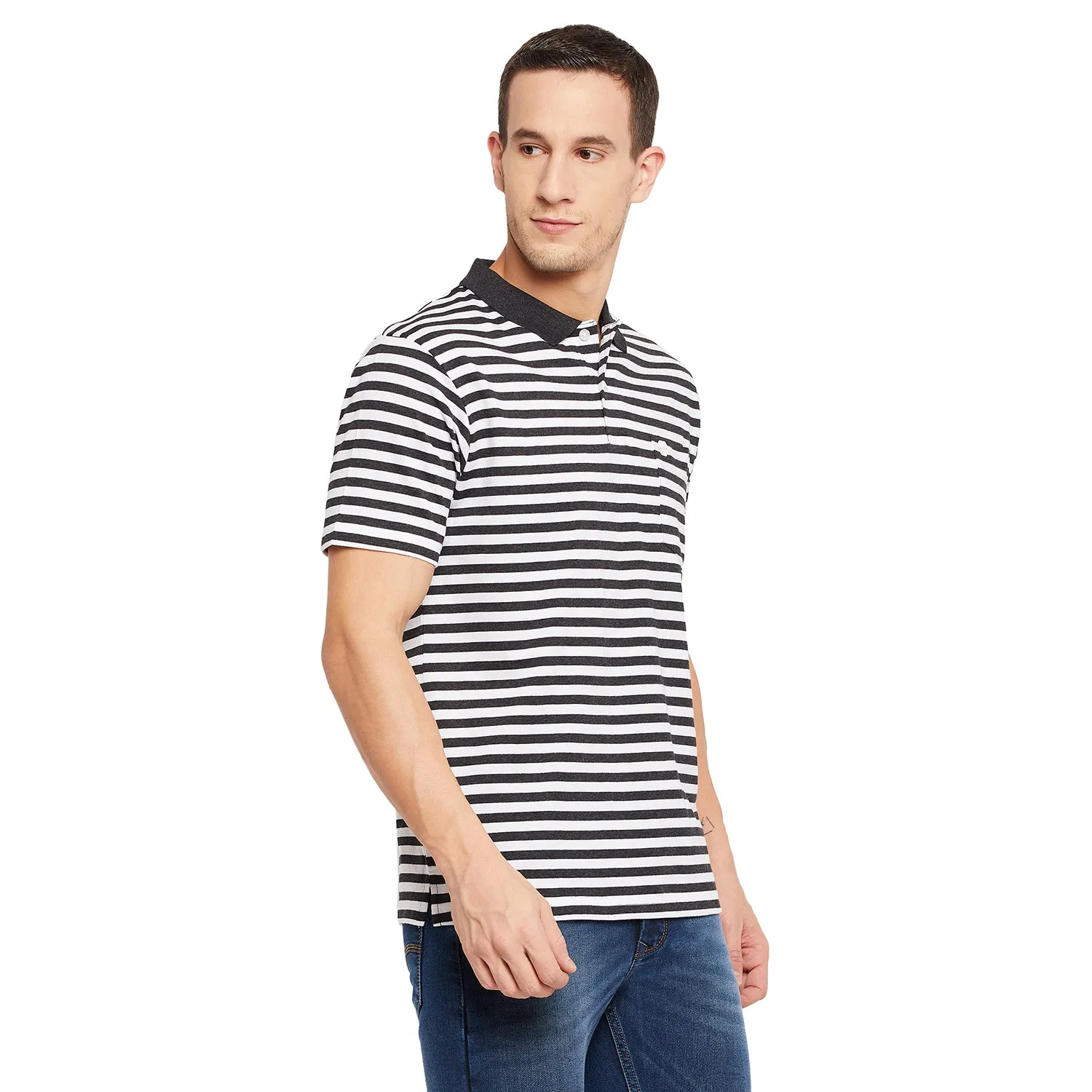 Duke Stardust Men Half Sleeve Cotton T-shirt (MTLF346)