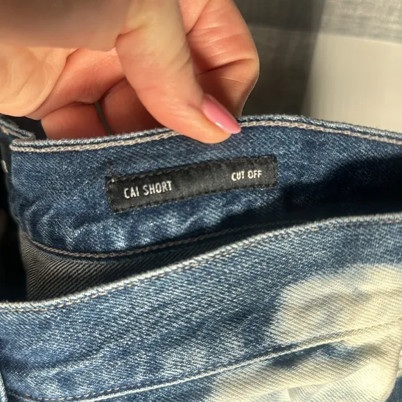Edwin Cut Off Cai Shorts Denim Tye Dye