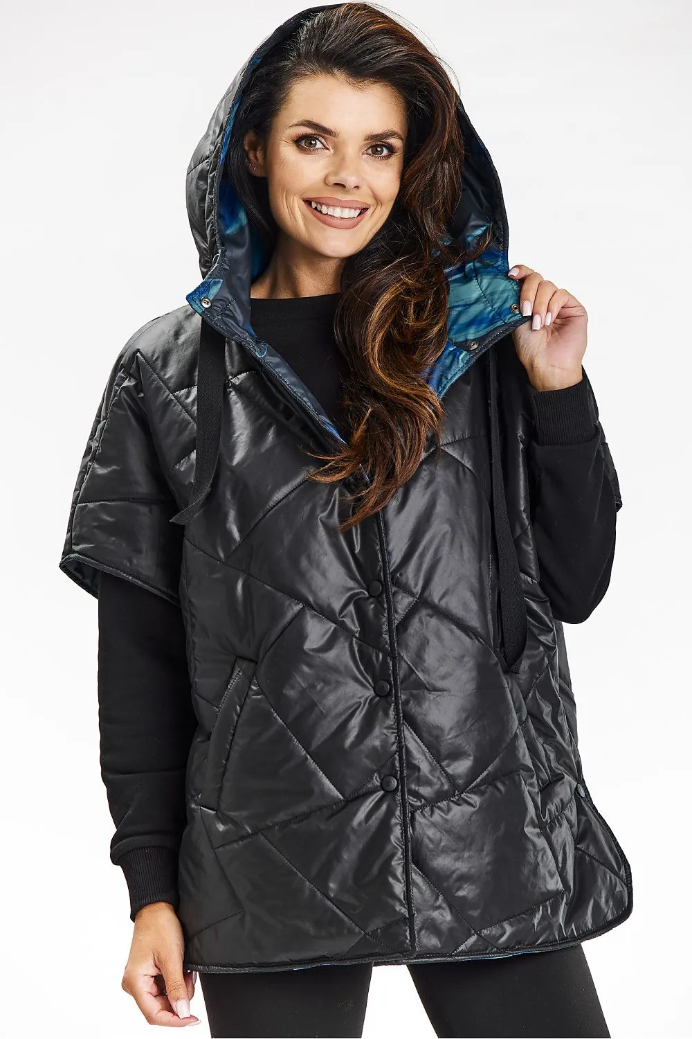 Elegant Hooded Kimono Vest