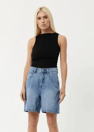 EMILIE HEMP DENIM SHORTS