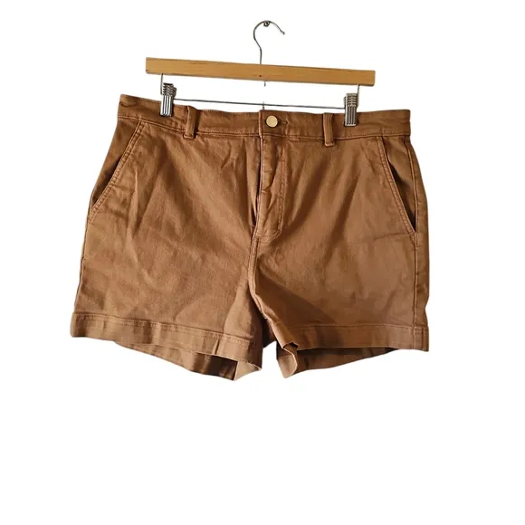 Everlane Sz 16 Brown Tan Utility Shorts WS100