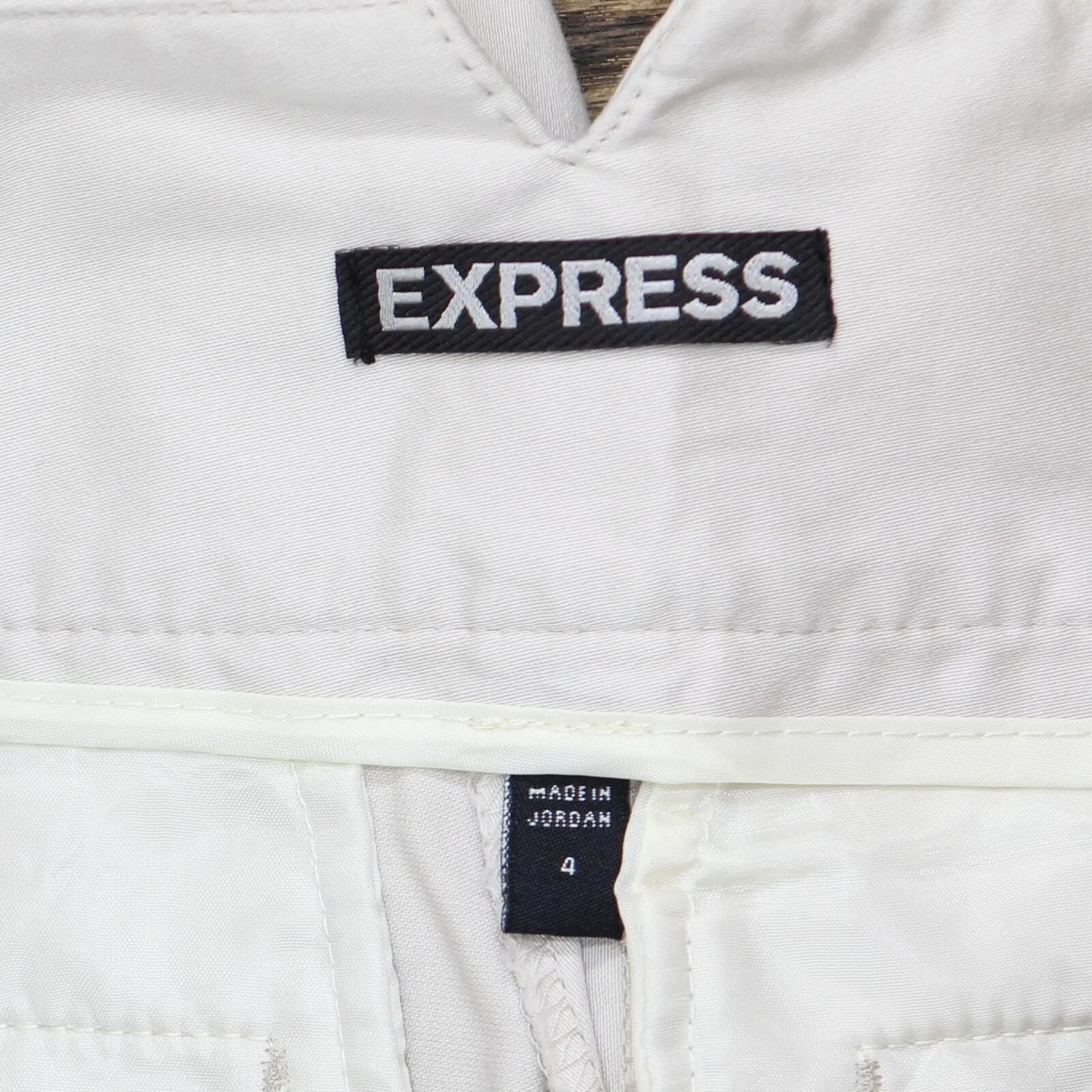 Express Womens Stretch Khaki Shorts 167059eb721251 Light Stone Brown 4