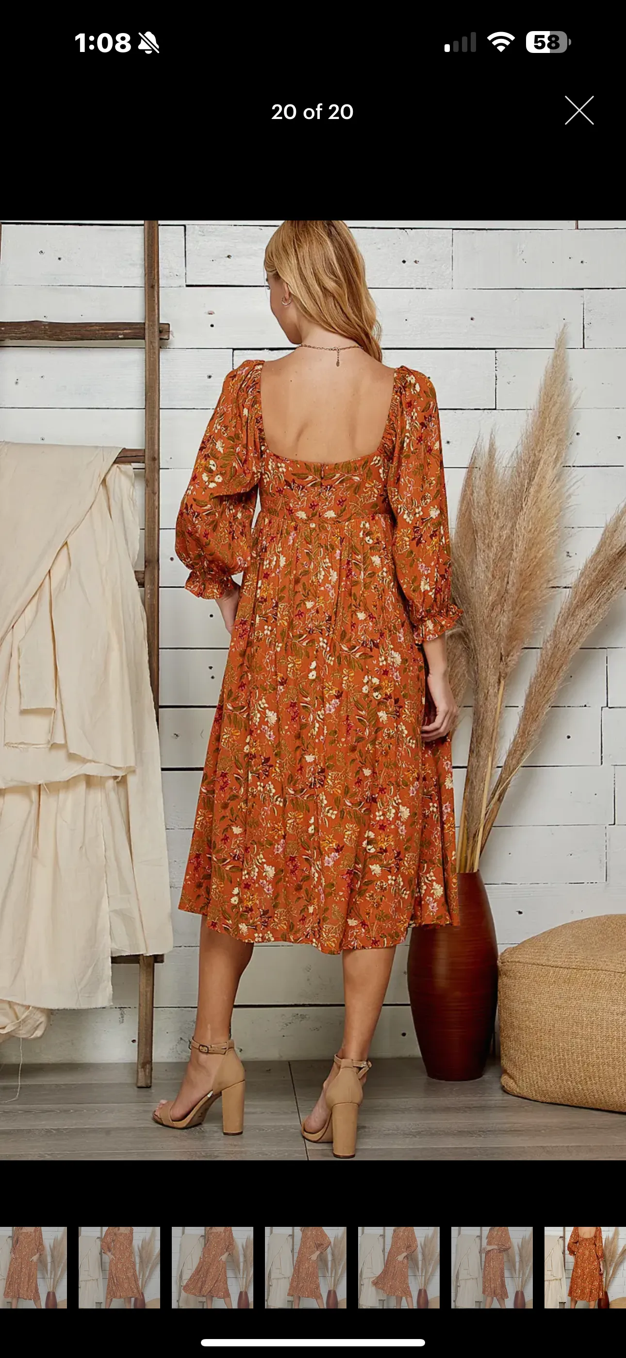 Fall Floral A-Line Dress