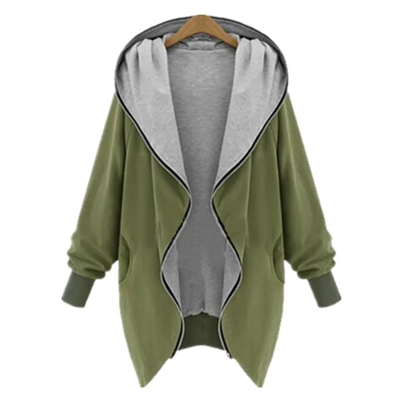 Fashion Casual Hooded Large Size Women Thin Jackets Women outerwear coats