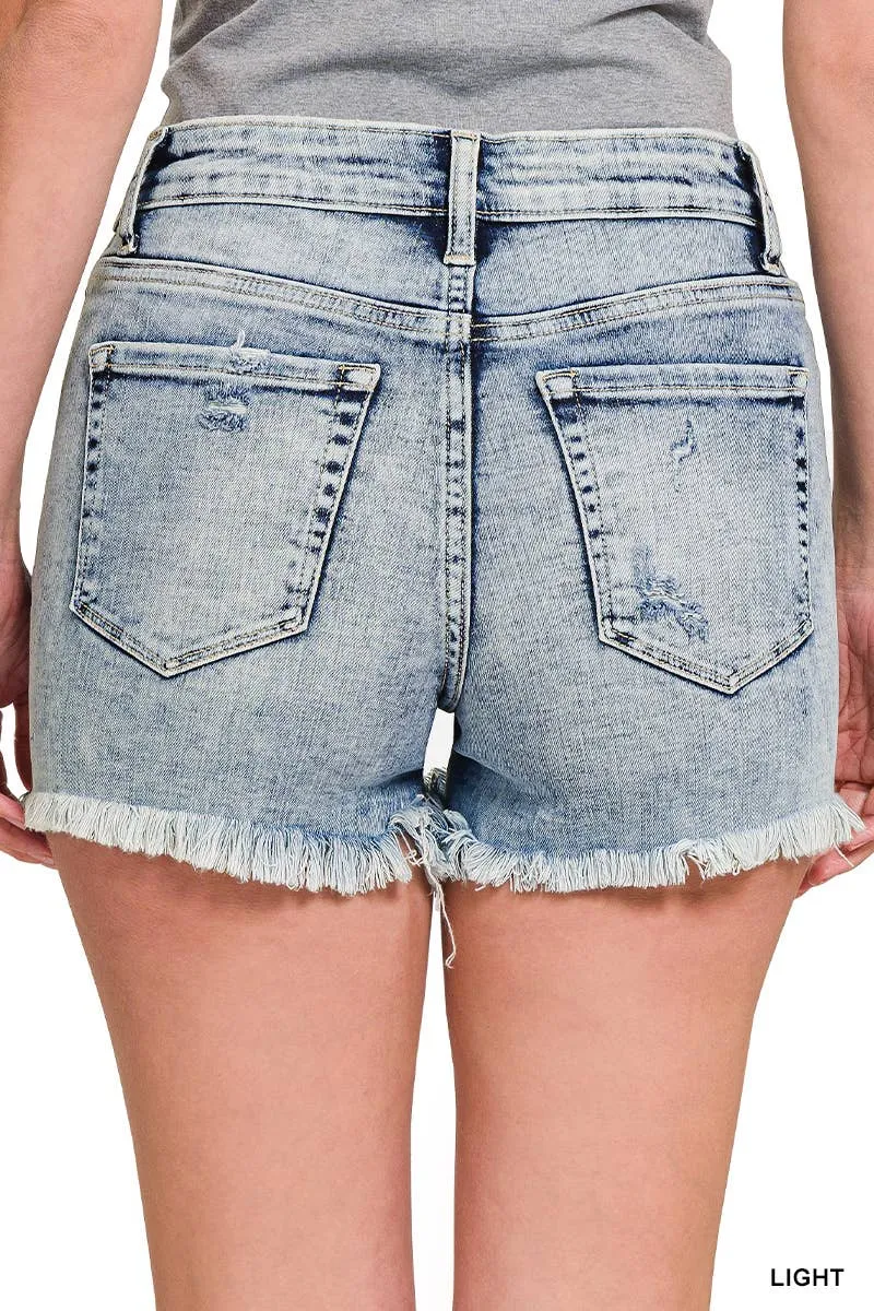 Festival Distressed Hem Shorts