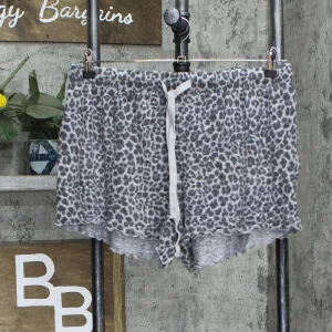 Fifth Sun Womens Leopard Print Lounge Pajama Sleep Shorts 1666cde0d4dbf2 Gray XL