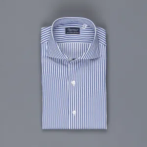 Finamore Milano collo Eduardo Bengal Stripe shirt blue