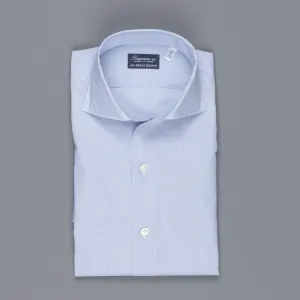 Finamore Milano shirt Eduardo collar navy blue hairline