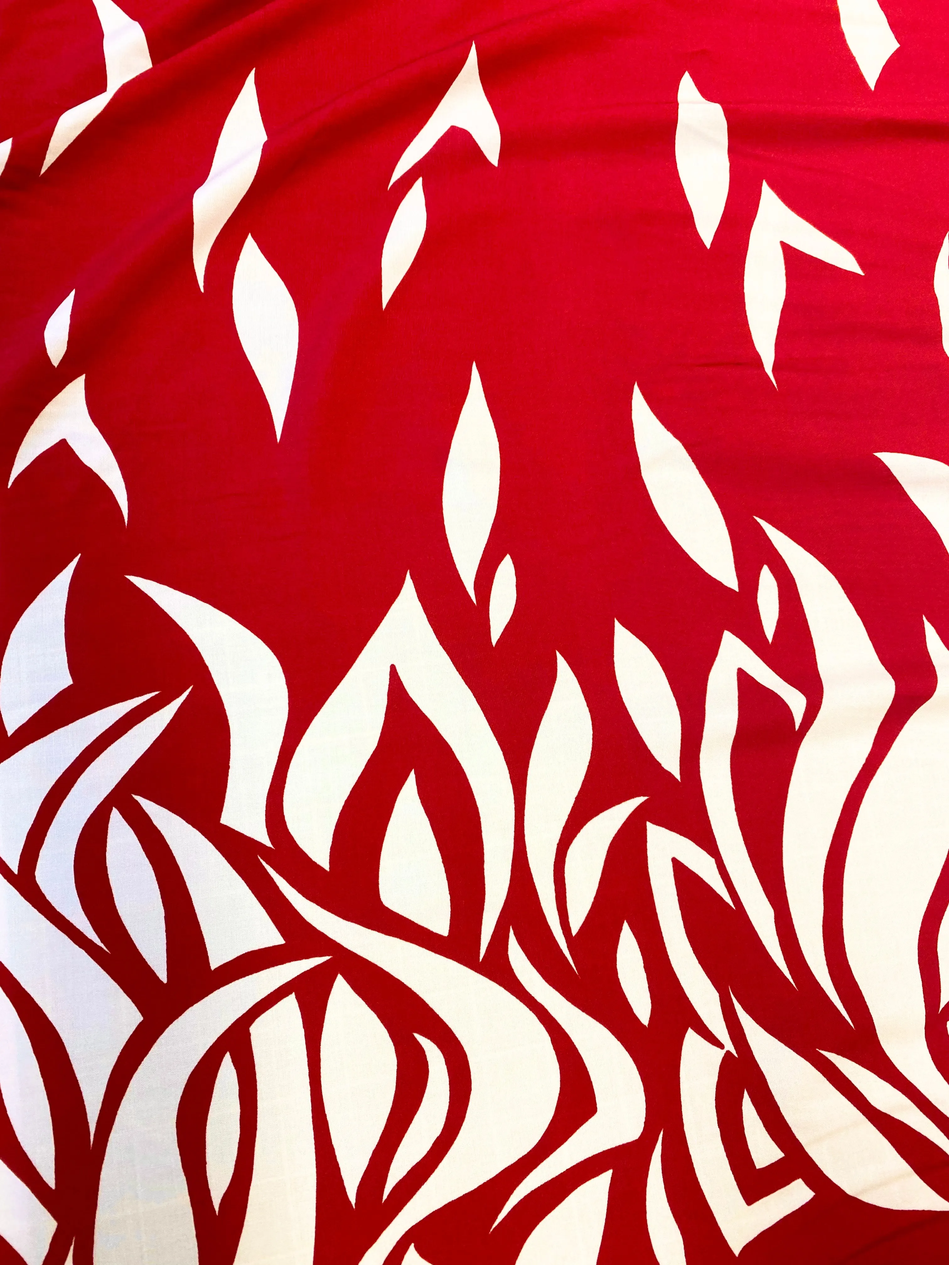 Flames Border Print Viscose