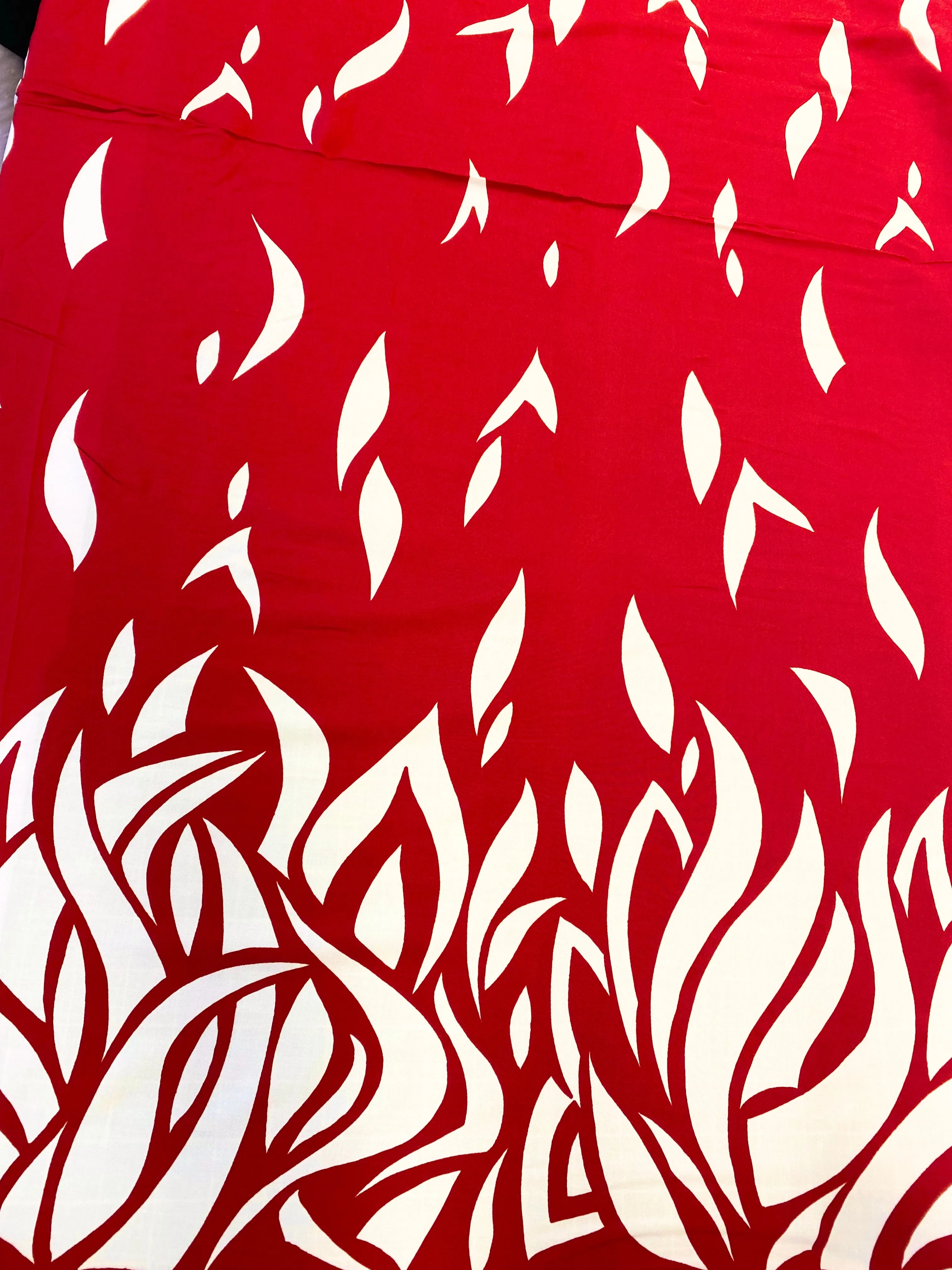 Flames Border Print Viscose