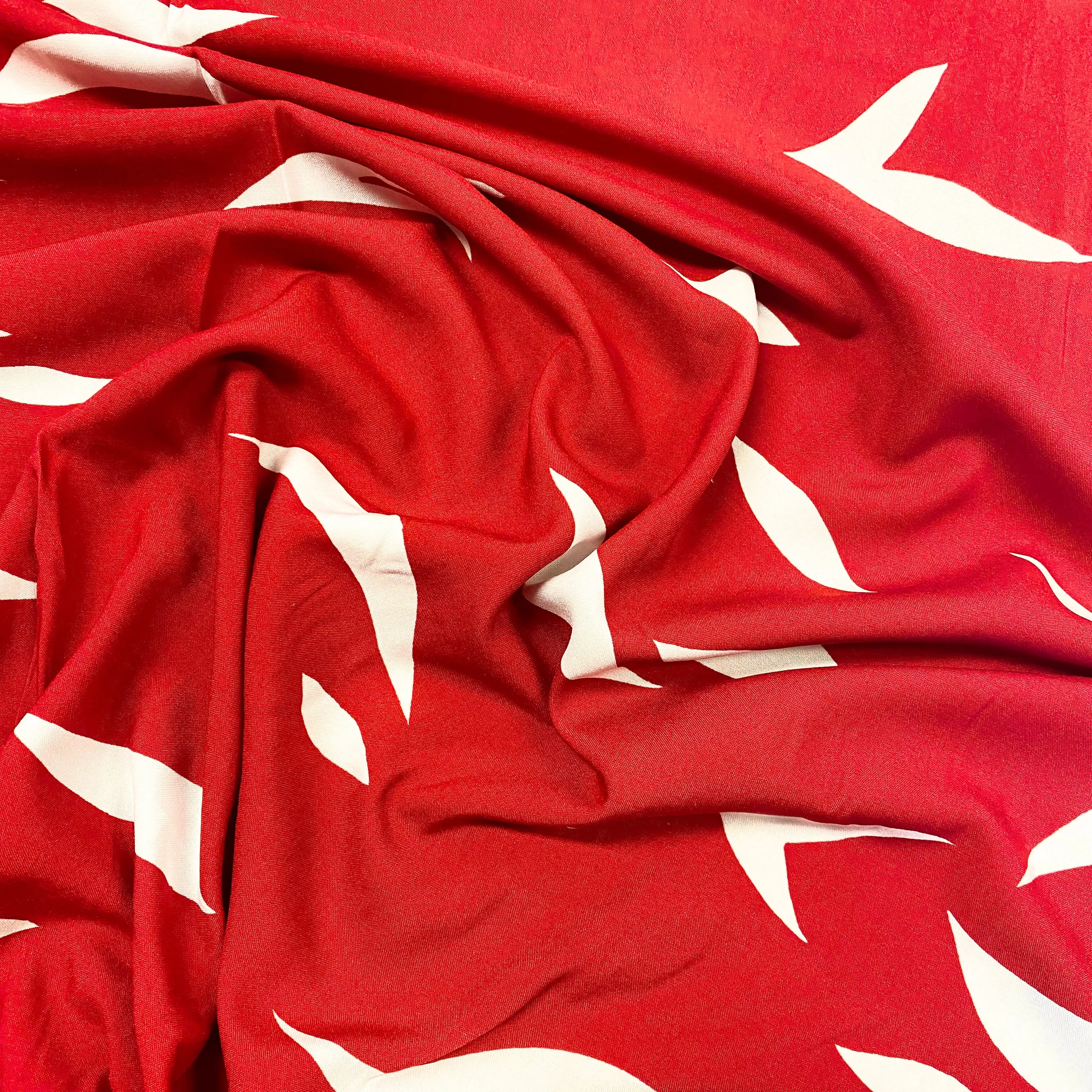 Flames Border Print Viscose