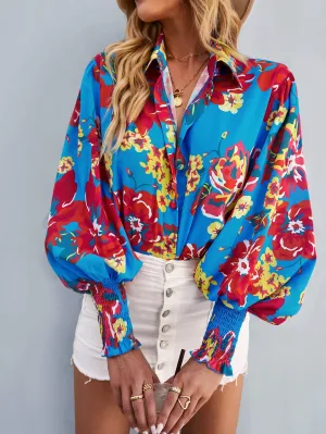 Fleetwood Blouse - Blue Print