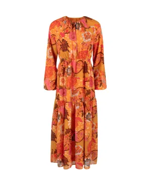 Floral Chiffon Maxi Dress