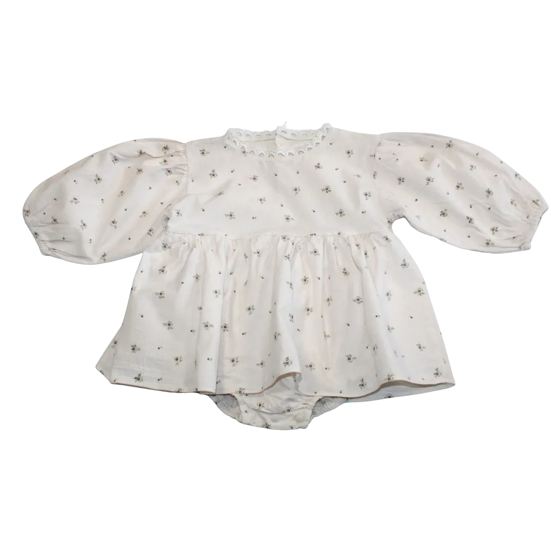 Floral Dress with Attached Bloomers