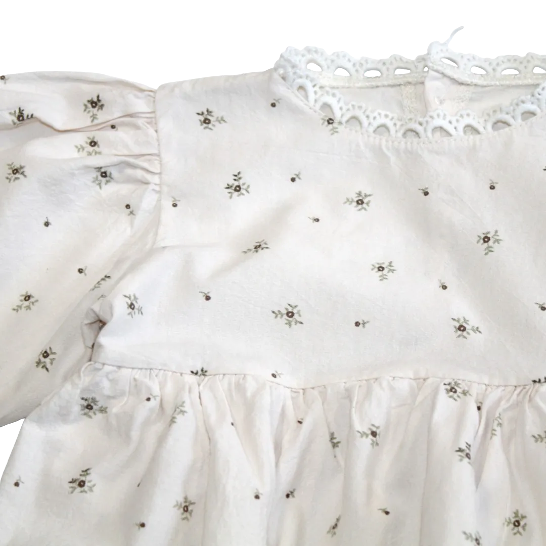 Floral Dress with Attached Bloomers
