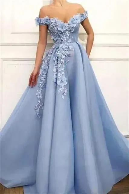 Floral Evening Dress Prom Dress