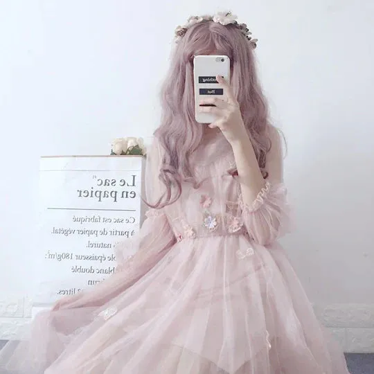 Floral Mesh Dress  UB96048