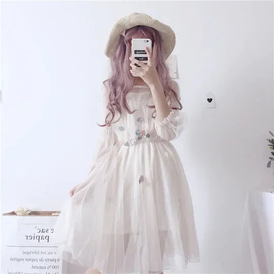Floral Mesh Dress  UB96048