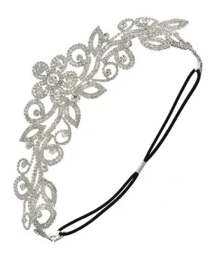 Floral Rhinestone Headband