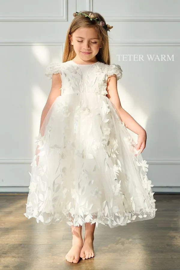 Floral Vine Applique Dress FS21