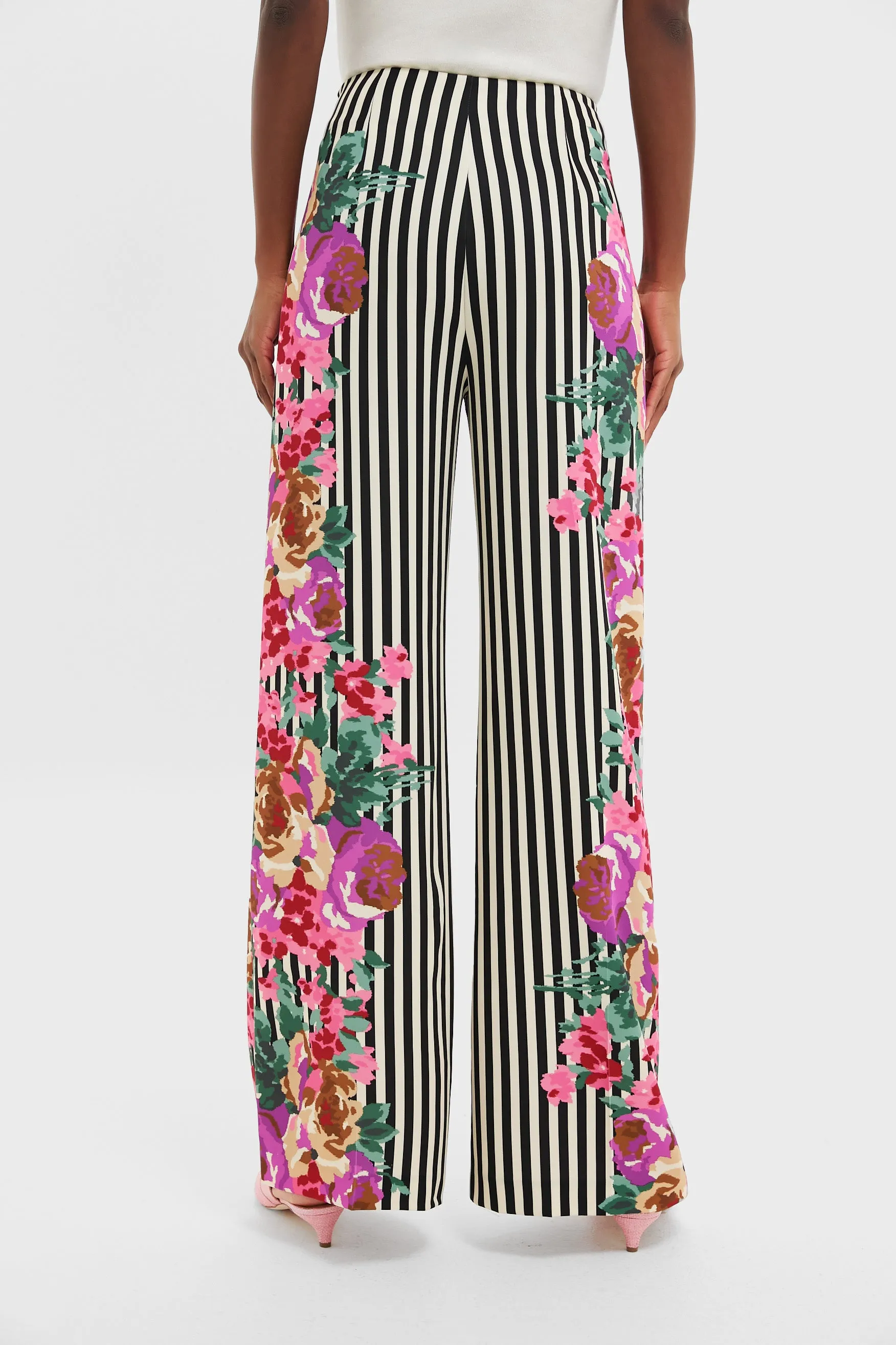 Flowering Trellis Drapey Twill Erin Pants