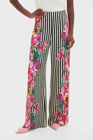 Flowering Trellis Drapey Twill Erin Pants