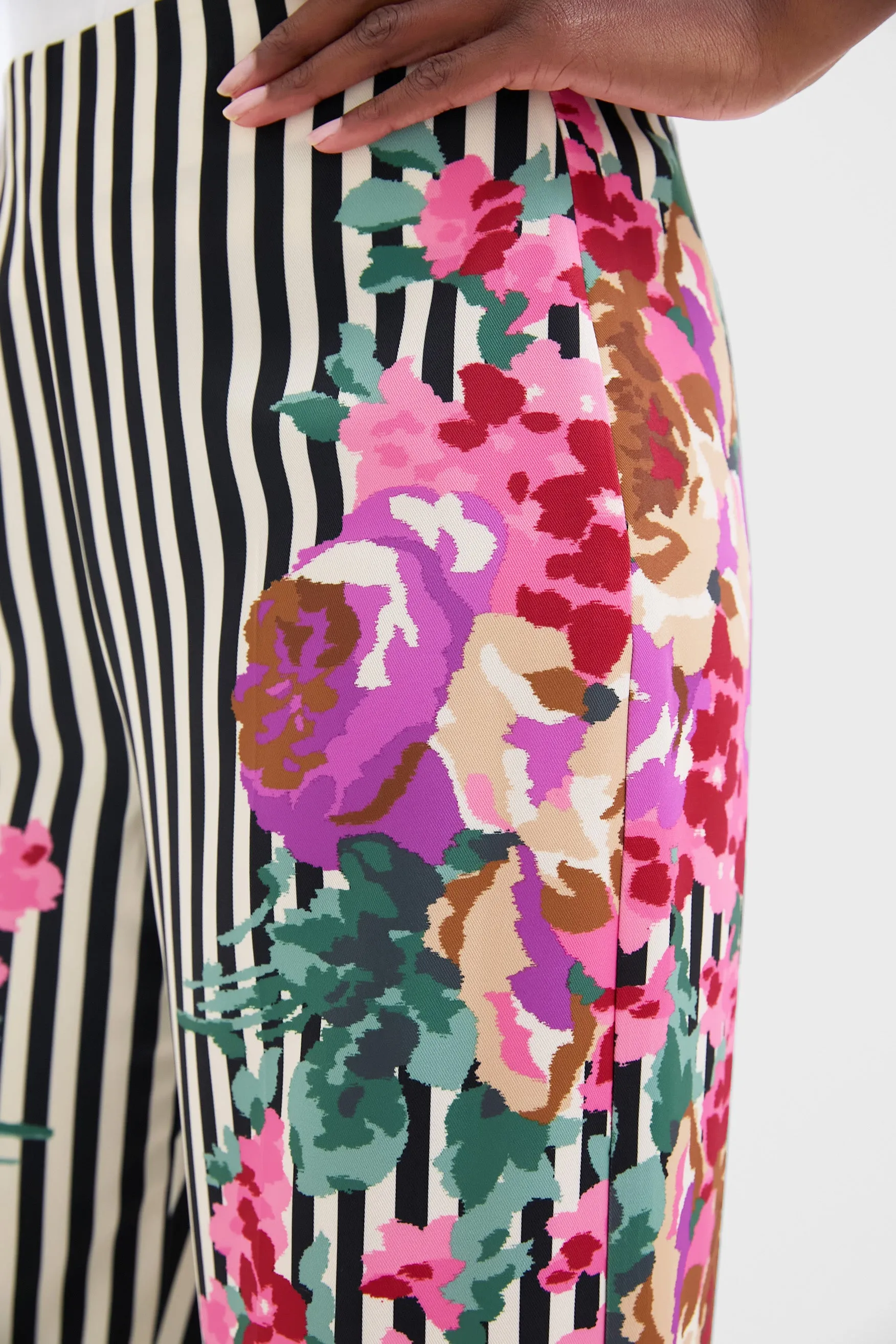 Flowering Trellis Drapey Twill Erin Pants