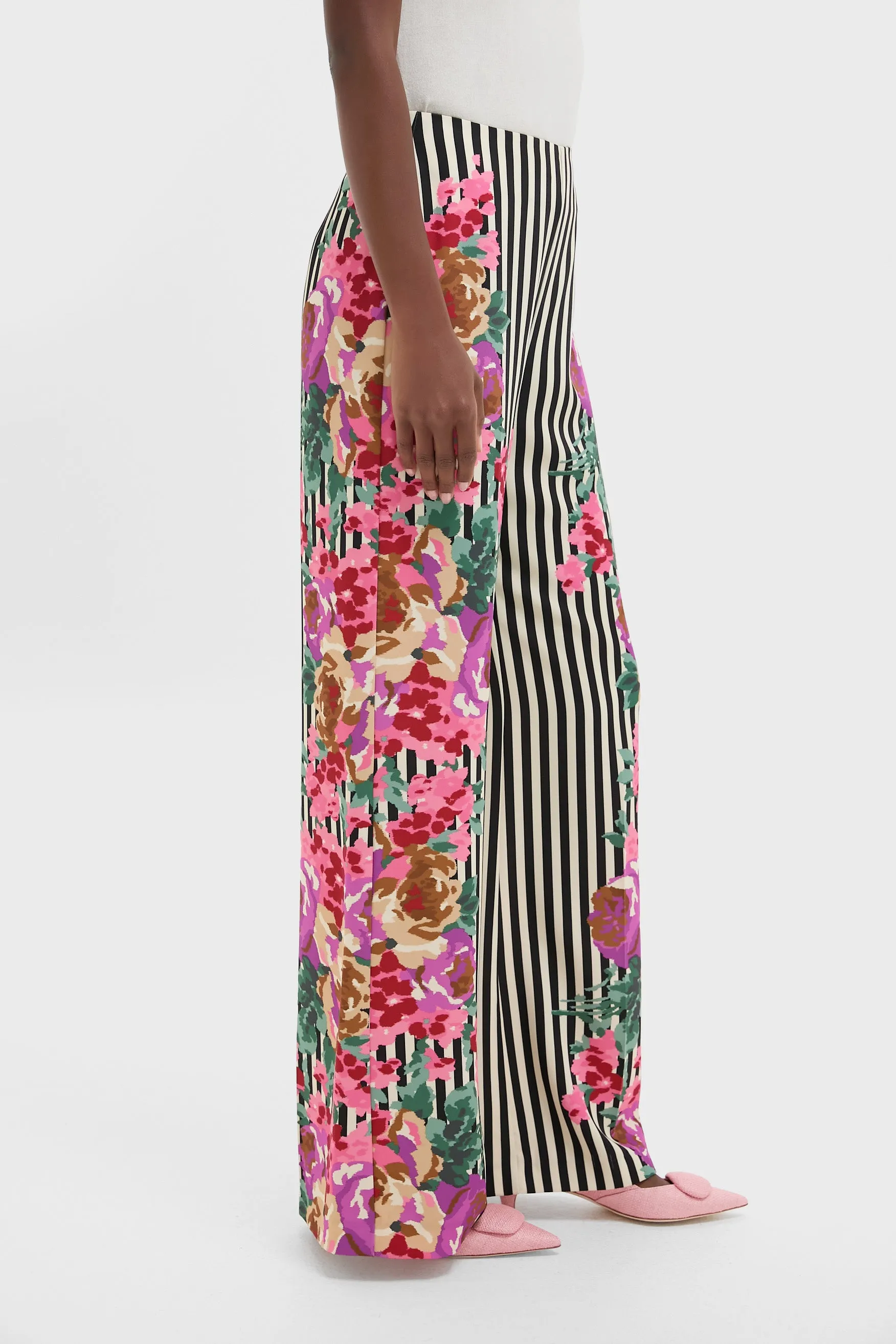 Flowering Trellis Drapey Twill Erin Pants