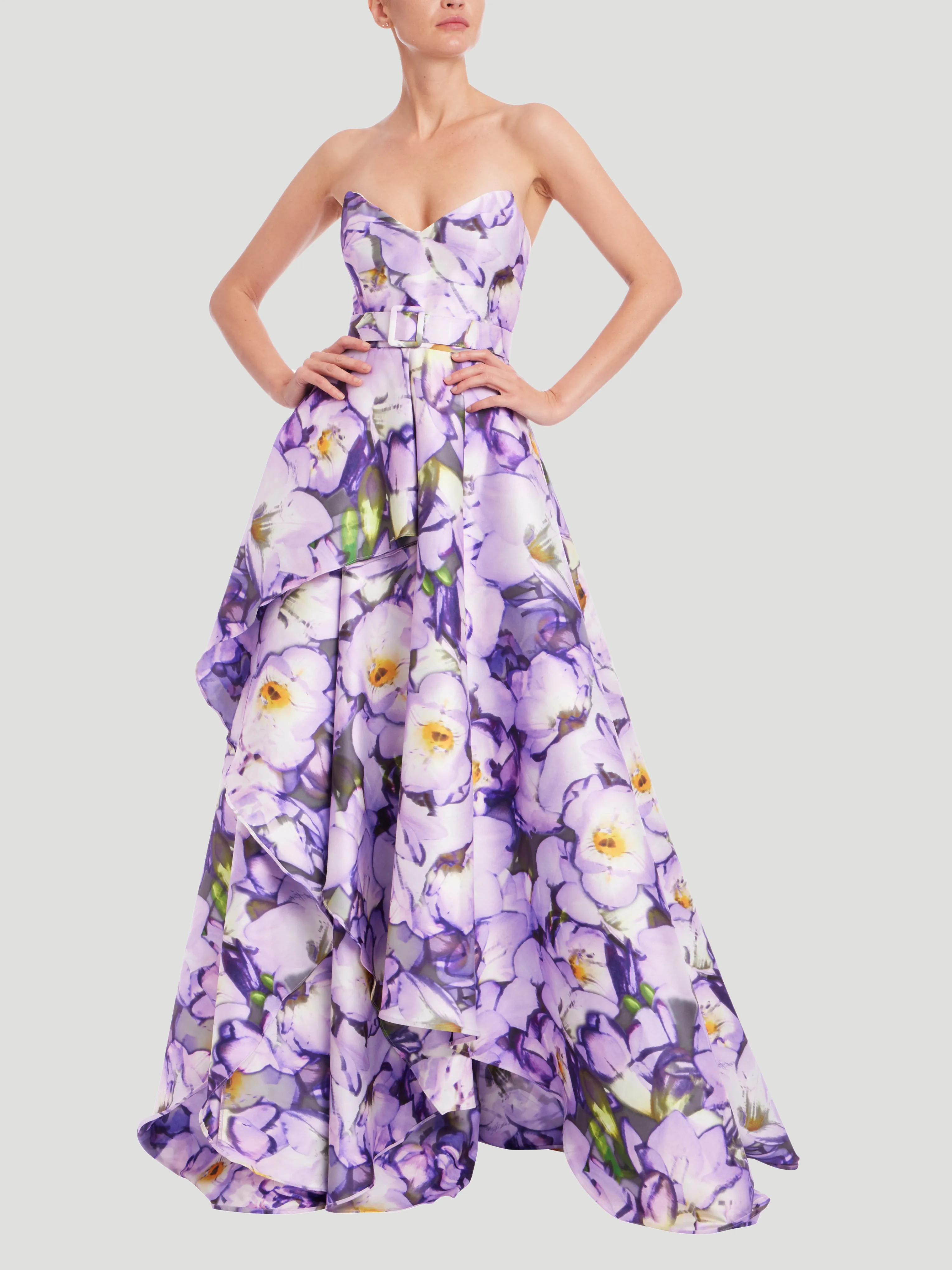 Fold Skirt Ballgown in Lilac