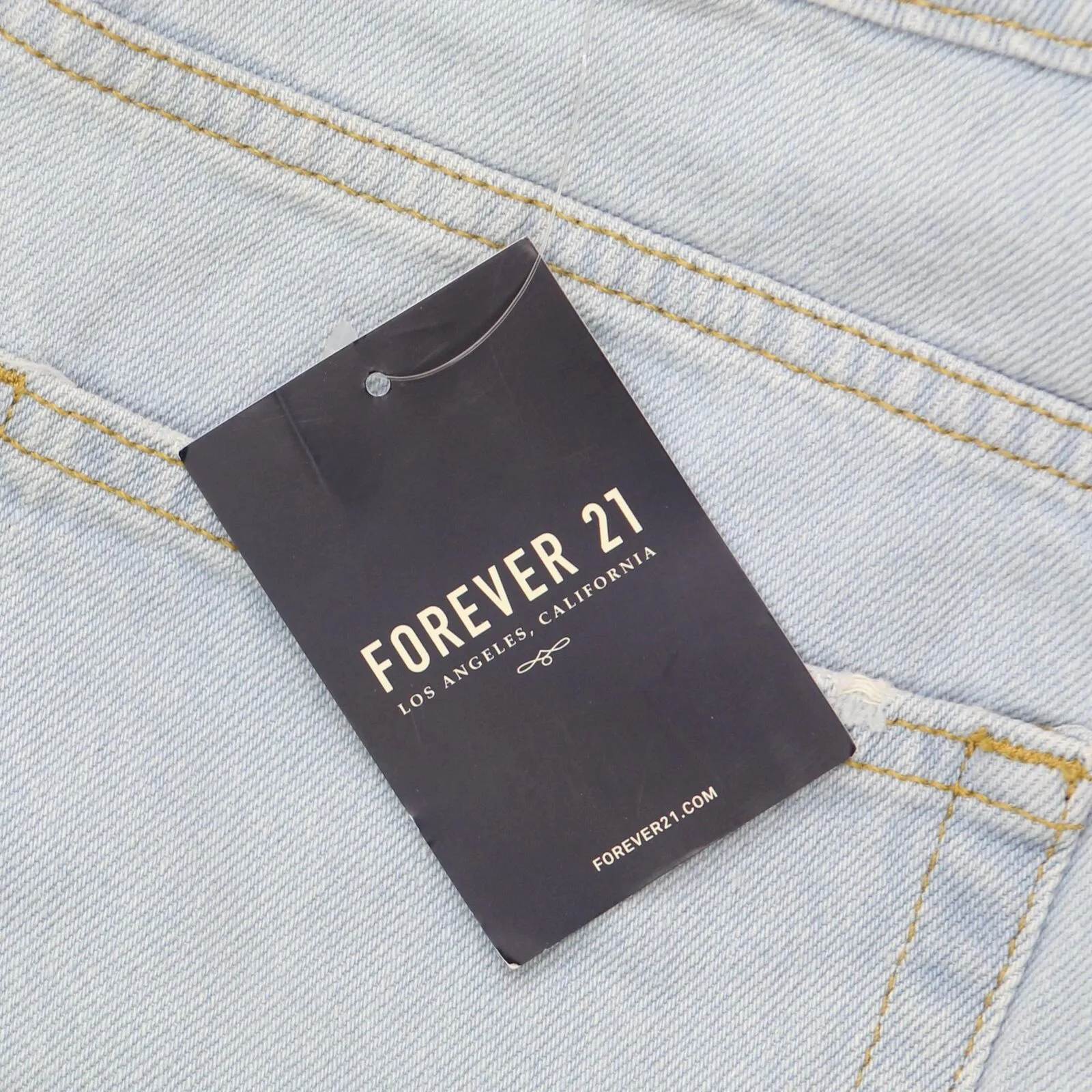 Forever 21 Womens Distressed Denim Festival Shorts 16704324fae60d Light Blue 29