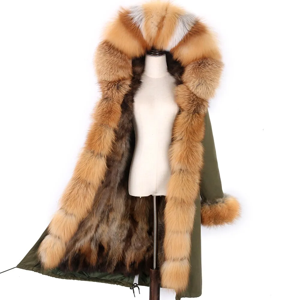 Fox Genuine Long Parka "FIre & Ice"