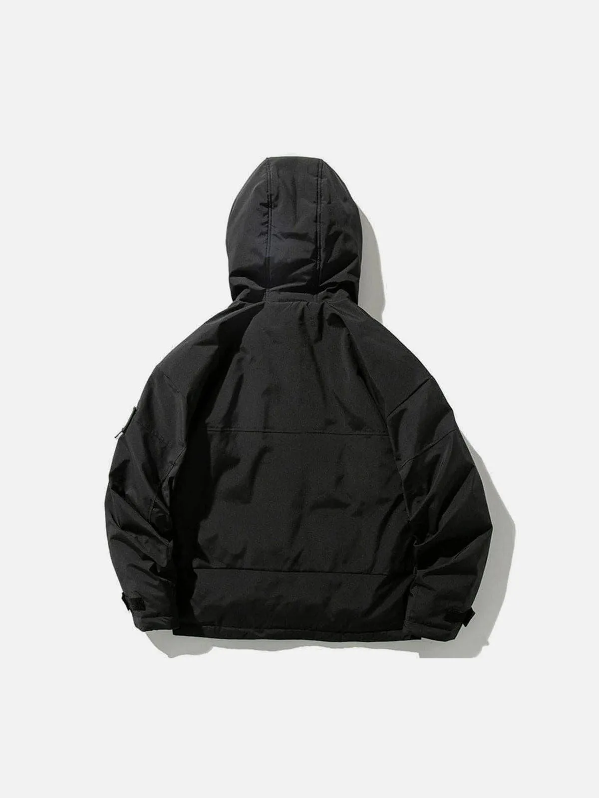 Function Labeling Hooded Winter Down Coat