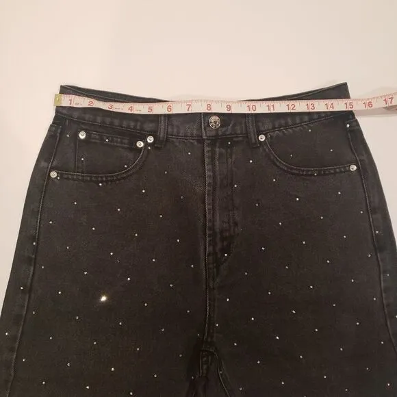 Generation Love Freya Washed Black Crystal Shorts