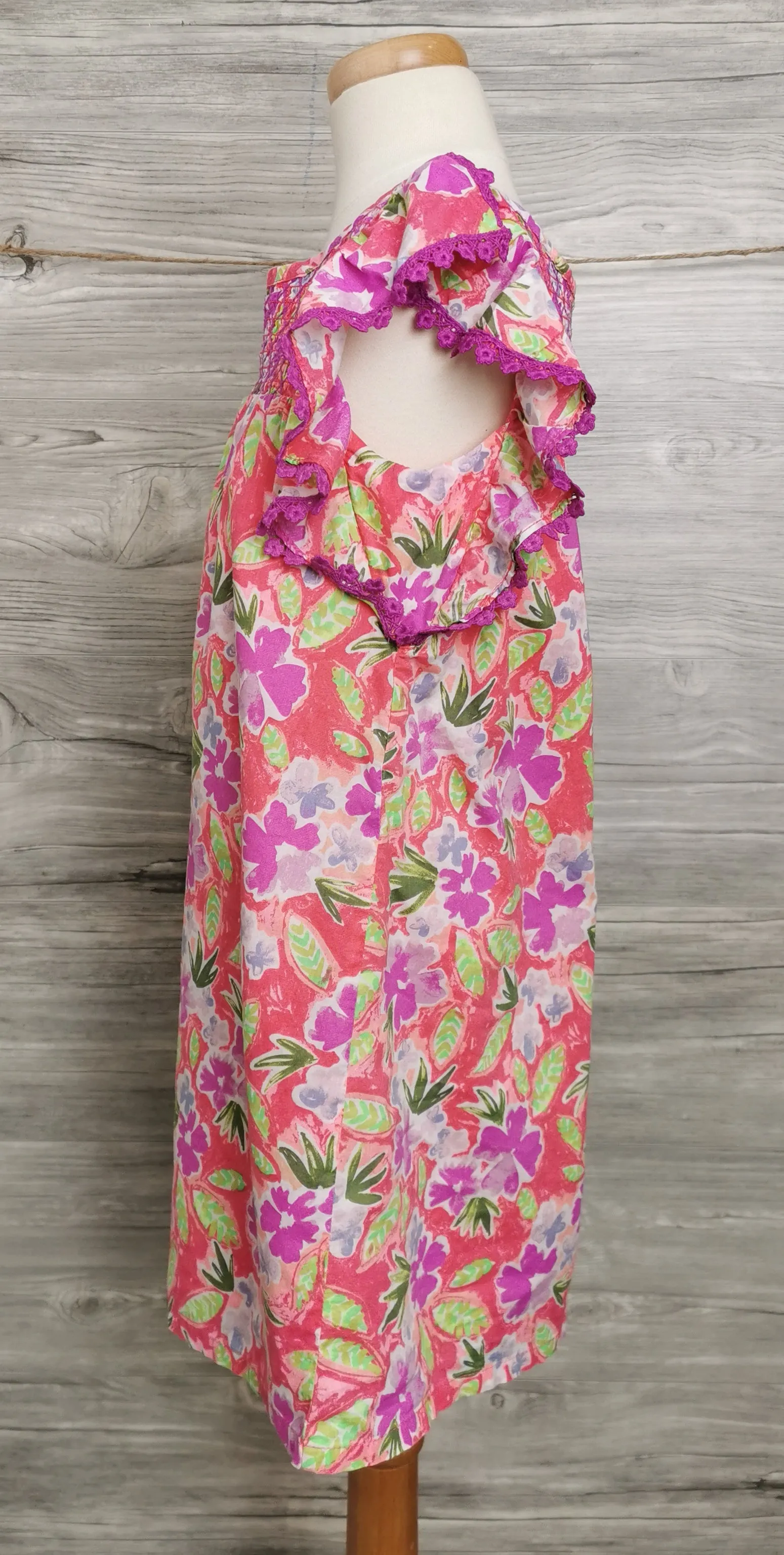 GIRL SIZE SMALL (6 YEARS/6X) - CAT & JACK, Floral Sun Dress EUC B42