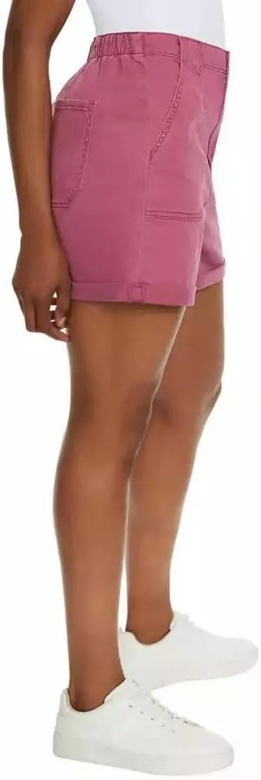 Gloria Vanderbilt Womens Elastic Waist Utlity Shorts 1751721