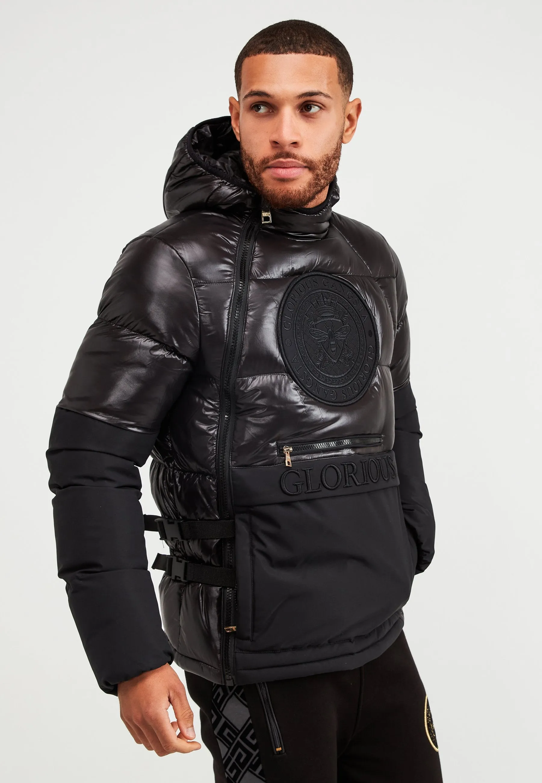 Glorious Gangsta Nabreo Short Puffer Jacket Black