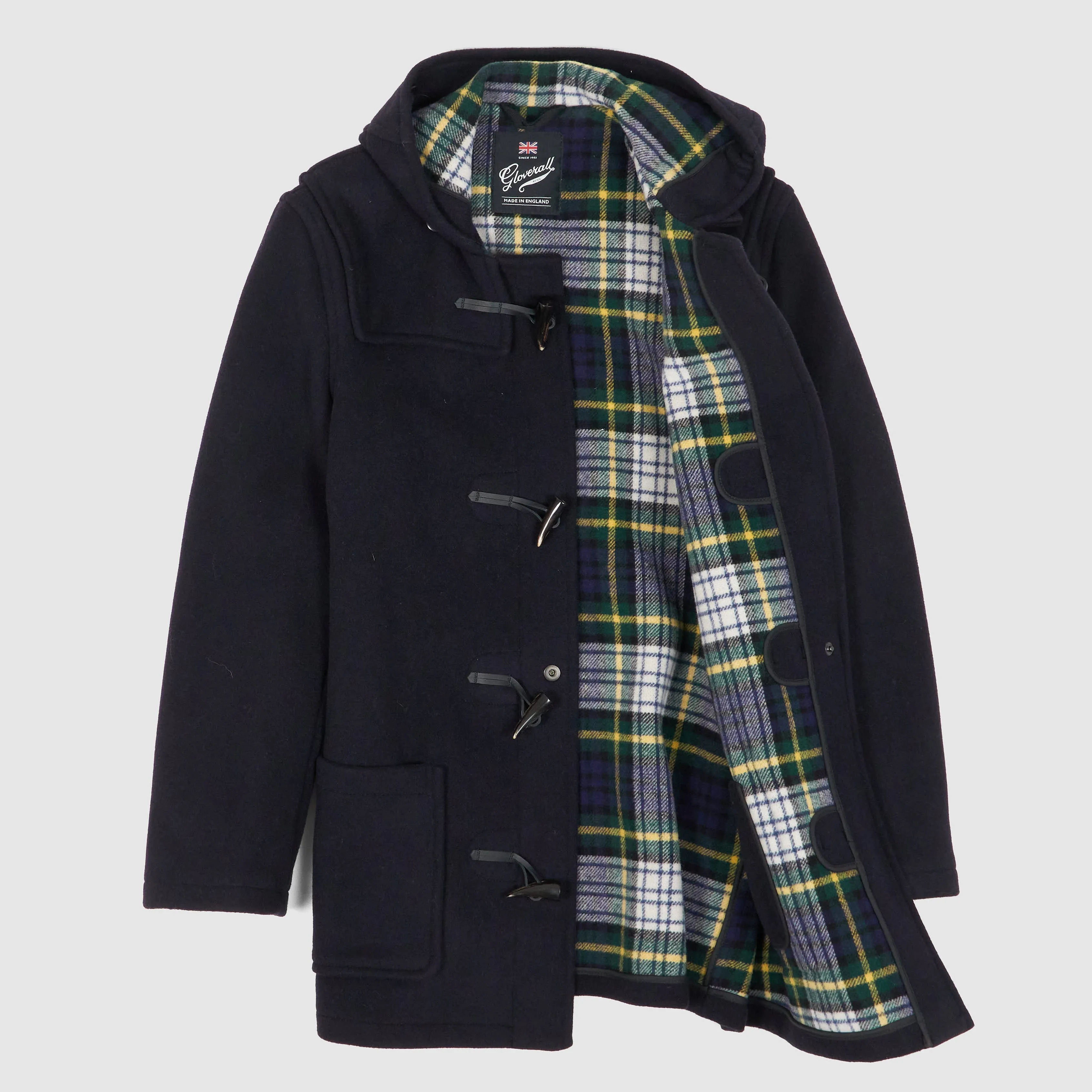 Gloverall Mens Double Face Medium Length Duffle Coat