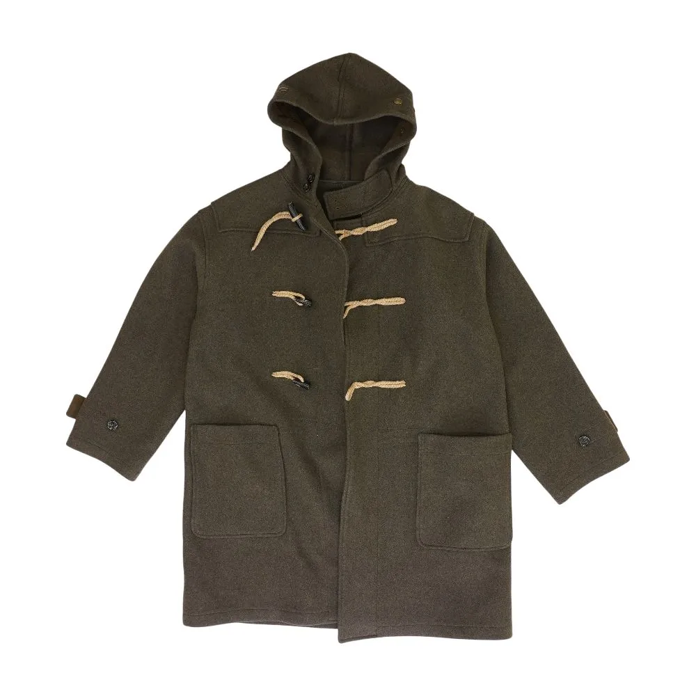 Green Duffle Manteau Colin Hooded Wool Coat