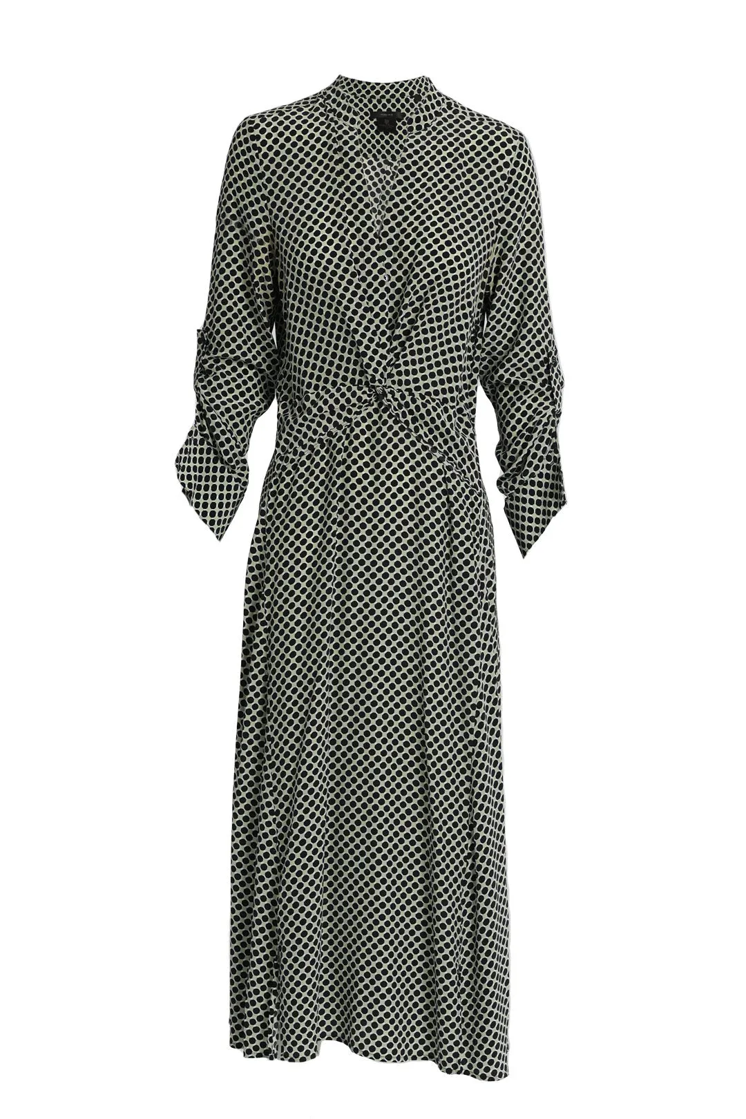 Green Polka Dot Midi Dress