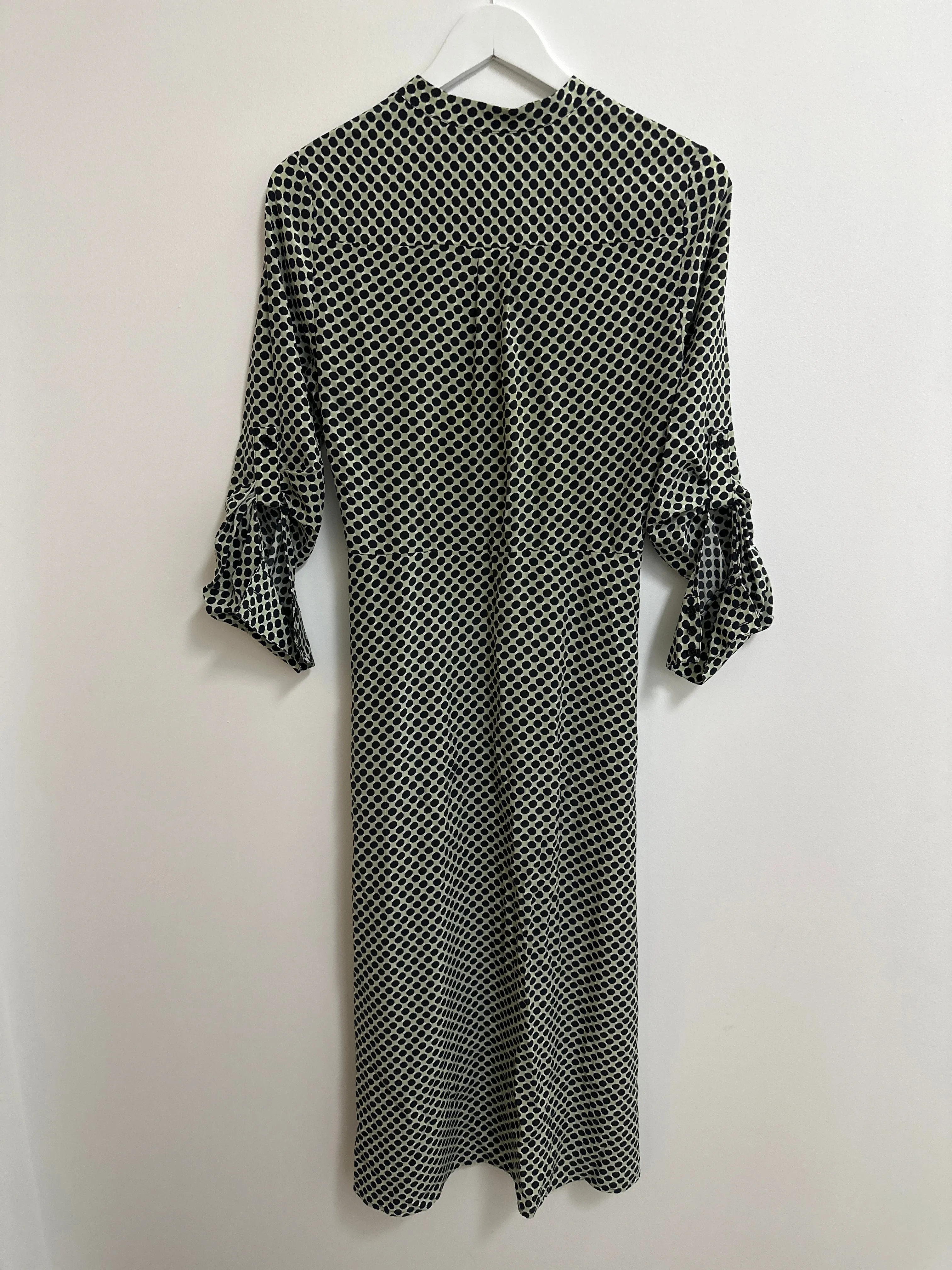 Green Polka Dot Midi Dress