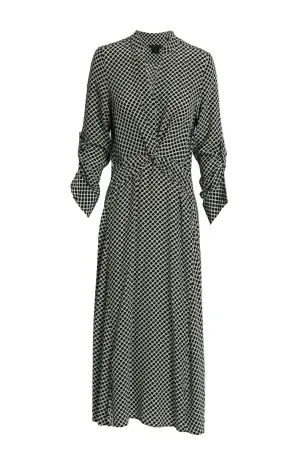 Green Polka Dot Midi Dress