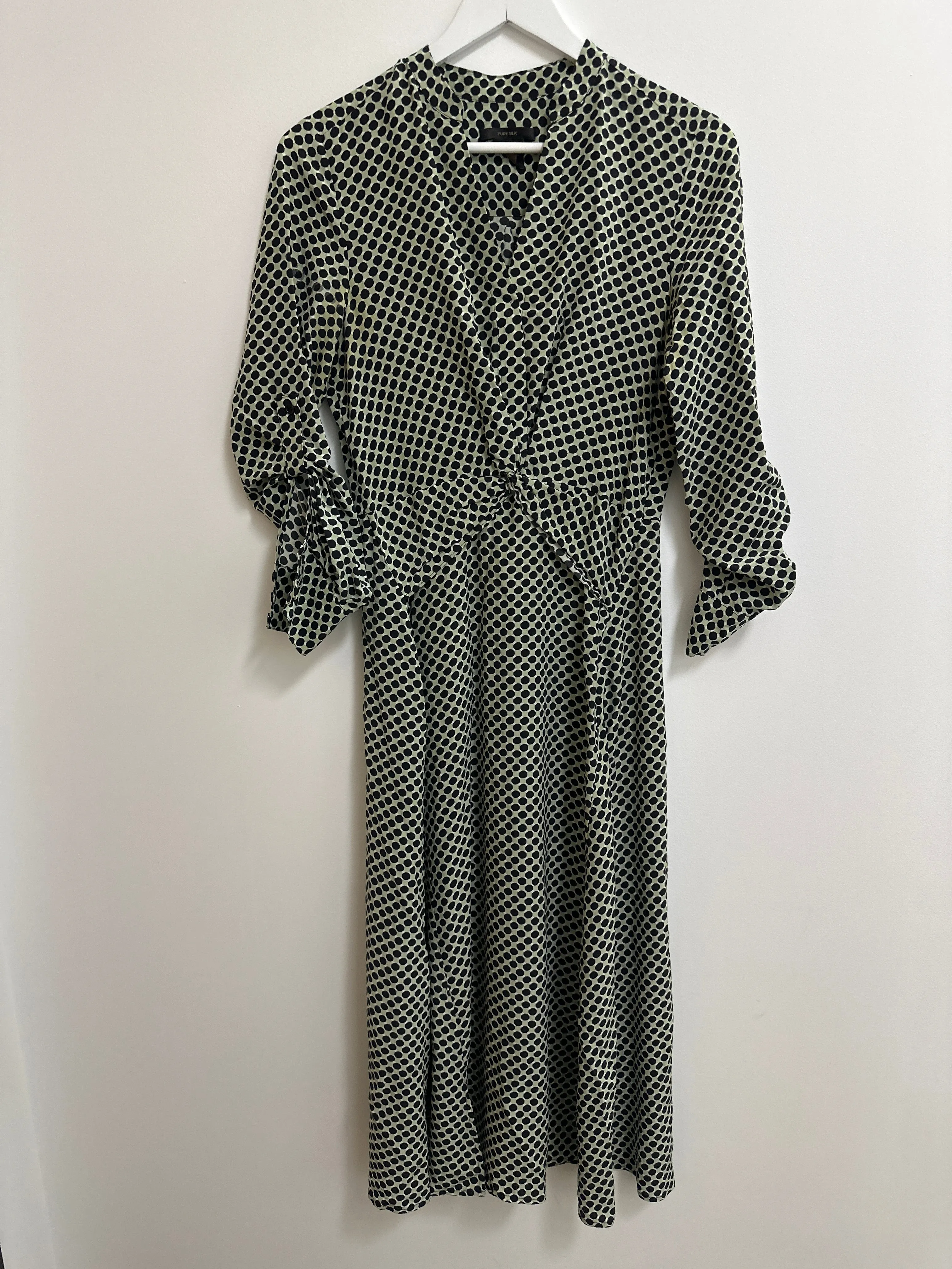 Green Polka Dot Midi Dress