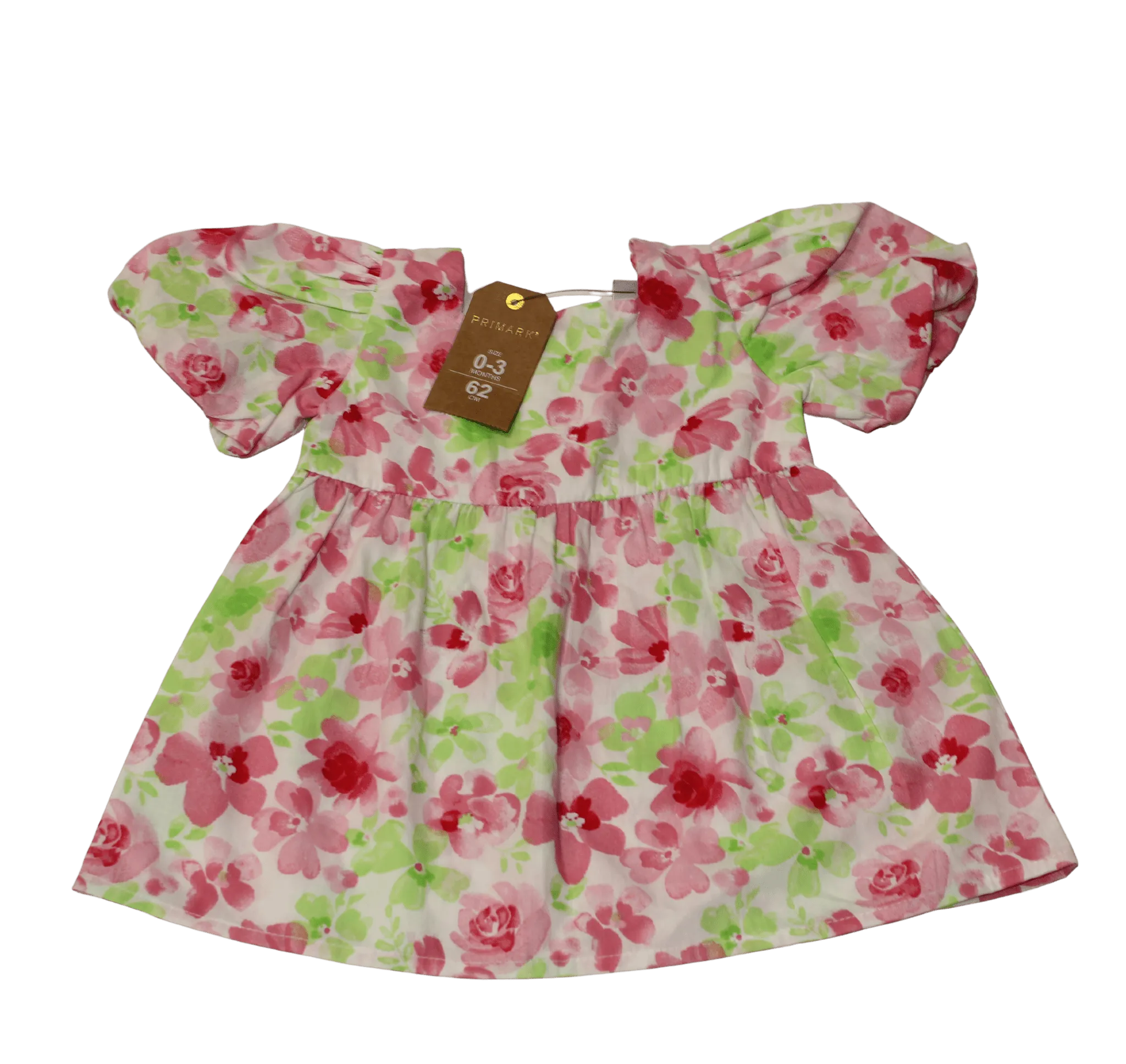 Greens and Pinks Floral Dress