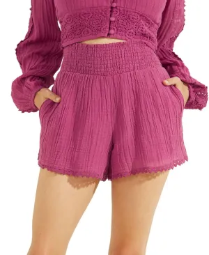 Guess Womens Abigail Gauze Shorts 165419b4addcf2