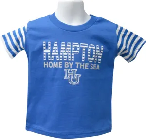 Hampton University Stripe Sleeve Tee
